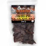 Glenwood Maui Sweet Onion beef jerky, 230 g Canadian pack with bilingual label in clear resealable bag.