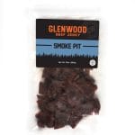 Glenwood Beef Jerky Smoke Pit, 10 oz clear resealable bag.